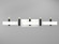 Flow Four Light Wall Lamp in Organic White (486|421447)