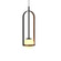 Strap One Light Pendant in Imbuia (486|154506)