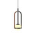 Strap One Light Pendant in Charcoal (486|154444)