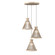 Corda Three Light Pendant in Organic Cappuccino (486|154148)
