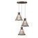 Corda Three Light Pendant in American Walnut (486|154118)