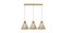 Corda Three Light Pendant in Organic Gold (486|153849)