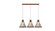 Corda Three Light Pendant in Imbuia (486|153806)