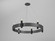 Flow Six Light Pendant in Organic Grey (486|152650)