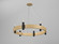 Flow Six Light Pendant in Sand (486|152645)