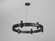 Flow Six Light Pendant in Charcoal (486|152544)