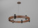 Flow Six Light Pendant in Imbuia (486|152506)