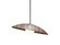 Oyster One Light Pendant in American Walnut (486|152218)
