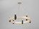 Flow Six Light Pendant in Organic Cappuccino (486|151748)