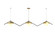 Oyster Three Light Pendant in Organic Gold (486|151649)