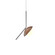 Oyster One Light Pendant in Imbuia (486|151306)