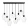 Geode Eight Light Pendant in Black (16|21339CLBK)