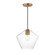 Geode One Light Pendant in Natural Aged Brass (16|21337CLNAB)