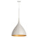 Fleur One Light Pendant in White/Gold (16|10913WTGLD)