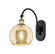 Ballston One Light Wall Sconce in Black Antique Brass (405|9181WBABG1288)