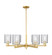 Arcadia Six Light Chandelier in Satin Gold (405|7166CRSGG112)
