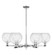 Arcadia Six Light Chandelier in Polished Chrome (405|7166CRPCG1228)