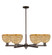 Arcadia Six Light Chandelier in Oil Rubbed Bronze (405|7166CROBRBD8NAT)