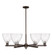 Arcadia Six Light Chandelier in Oil Rubbed Bronze (405|7166CROBGBD754)