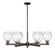 Arcadia Six Light Chandelier in Oil Rubbed Bronze (405|7166CROBG362)