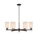 Arcadia Six Light Chandelier in Oil Rubbed Bronze (405|7166CROBG341)