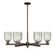 Arcadia Six Light Chandelier in Oil Rubbed Bronze (405|7166CROBG259)