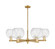 Arcadia Six Light Chandelier in Brushed Brass (405|7166CRBBG1228)