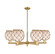 Arcadia Six Light Chandelier in Brushed Brass (405|7166CRBBG1218RB)