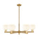 Arcadia Six Light Chandelier in Brushed Brass (405|7166CRBBG12176WV)
