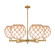 Arcadia Six Light Chandelier in Brushed Brass (405|7166CRBBG12110RB)