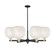Arcadia Six Light Chandelier in Black Antique Brass (405|7166CRBABG121610WM)