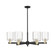Arcadia Six Light Chandelier in Black Antique Brass (405|7166CRBABG1113)