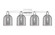 Arcadia Four Light Bath Vanity in Polished Chrome (405|7164WPCG5586SM)