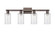 Arcadia Four Light Bath Vanity in Oil Rubbed Bronze (405|7164WOBG802)