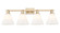Arcadia Four Light Bath Vanity in Champagne Bronze (405|7164WCBGBC81)