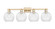 Arcadia Four Light Bath Vanity in Champagne Bronze (405|7164WCBG1228)