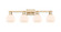 Arcadia Four Light Bath Vanity in Champagne Bronze (405|7164WCBG1216)