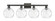 Arcadia Four Light Bath Vanity in Matte Black (405|7164WBKG12158)