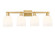 Arcadia Four Light Bath Vanity in Brushed Brass (405|7164WBBG5586GWH)