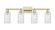 Arcadia Four Light Bath Vanity in Antique Brass (405|7164WABG804)
