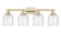 Arcadia Four Light Bath Vanity in Antique Brass (405|7164WABG5586SDY)