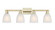 Arcadia Four Light Bath Vanity in Antique Brass (405|7164WABG441)
