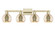 Arcadia Four Light Bath Vanity in Antique Brass (405|7164WABG1286)