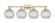 Arcadia Four Light Bath Vanity in Antique Brass (405|7164WABG122C8CL)