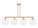 Arcadia Four Light Island Pendant in Brushed Brass (405|7164IBBG12210)
