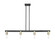 Arcadia Four Light Linear Pendant in Black Antique Brass (405|7164IBAB)
