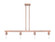 Arcadia Four Light Linear Pendant in Antique Brass (405|7164IAC)