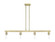 Arcadia Four Light Linear Pendant in Antique Brass (405|7164IAB)