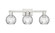 Arcadia Three Light Bath Vanity in Brushed Satin Nickel (405|7163WSNG12156)