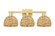 Arcadia Three Light Bath Vanity in Satin Gold (405|7163WSGRBD8NAT)